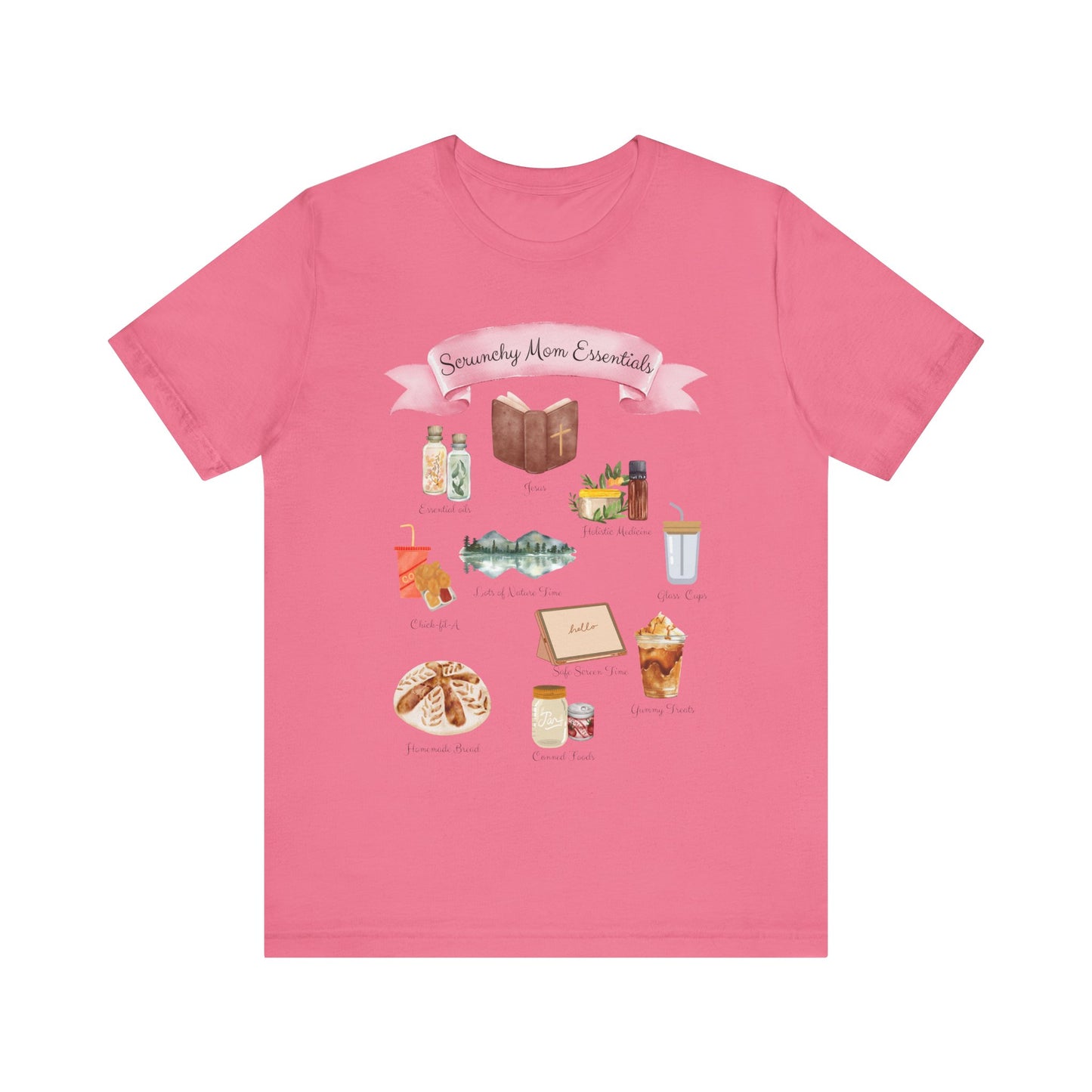 Mom Essentials T-Shirt — "Mommy Mom Essentials" Illustration Tee
