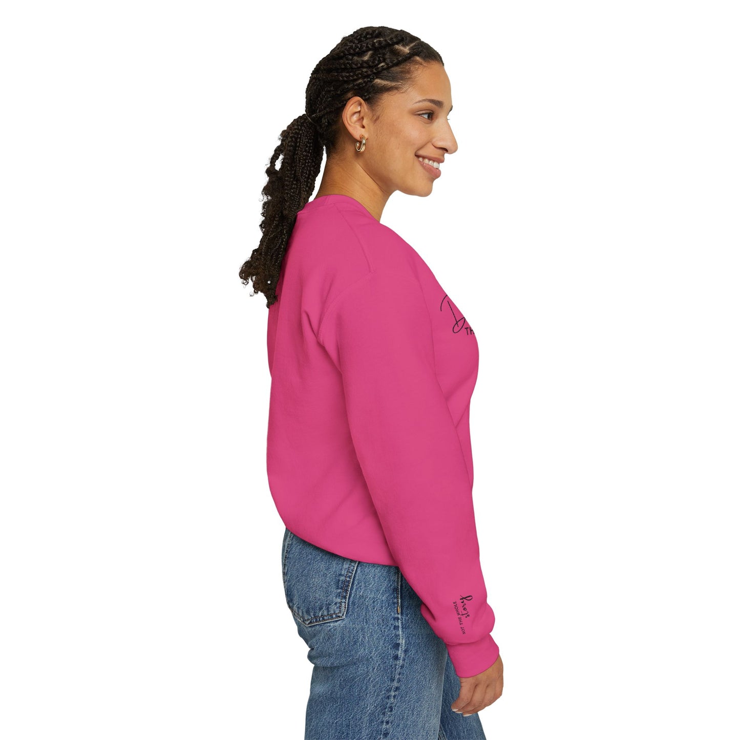 Crewneck Sweatshirt — "Darling, This Is Just a Chapter" Minimal Script Pullover