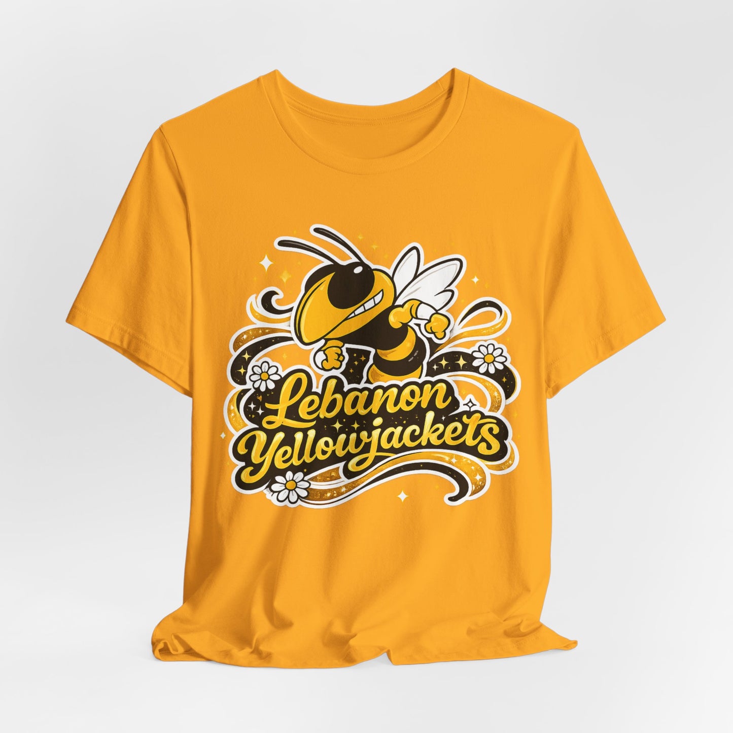 Lebanon Yellowjackets Mascot T-Shirt — Vintage School Spirit Tee