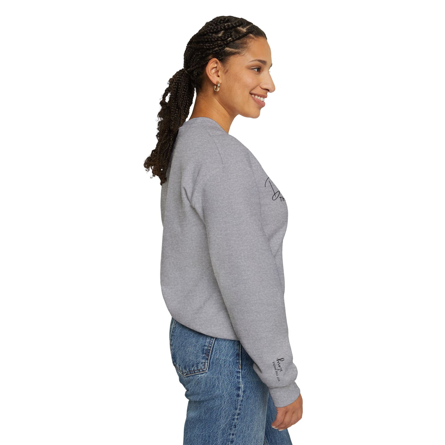 Crewneck Sweatshirt — "Darling, This Is Just a Chapter" Minimal Script Pullover