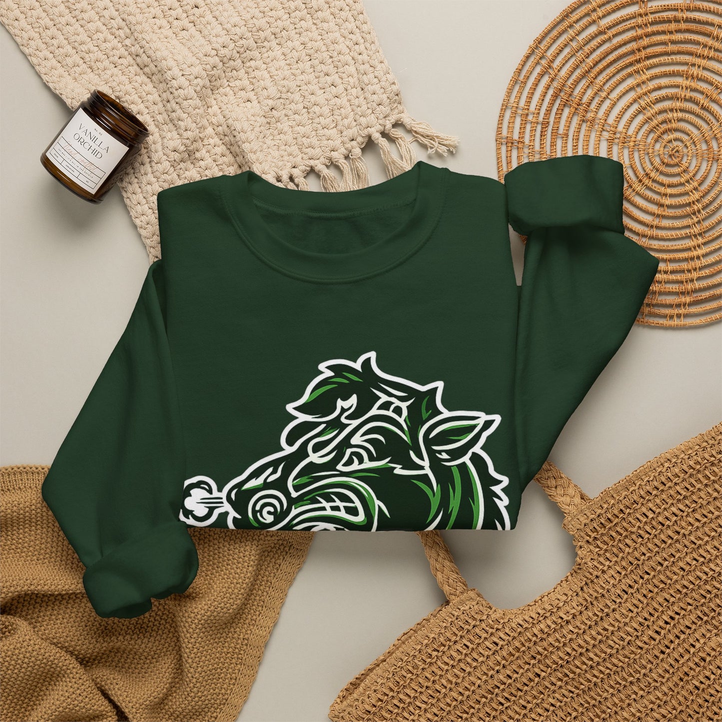 JEB Buckskins Crewneck Sweatshirt – Wild Boar Mascot Graphic
