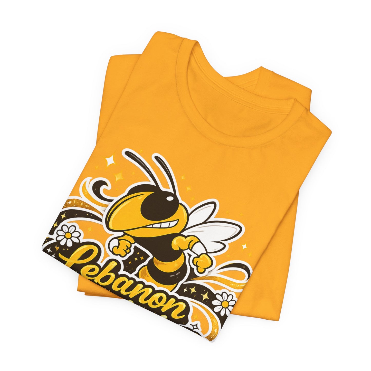 Lebanon Yellowjackets Mascot T-Shirt — Vintage School Spirit Tee