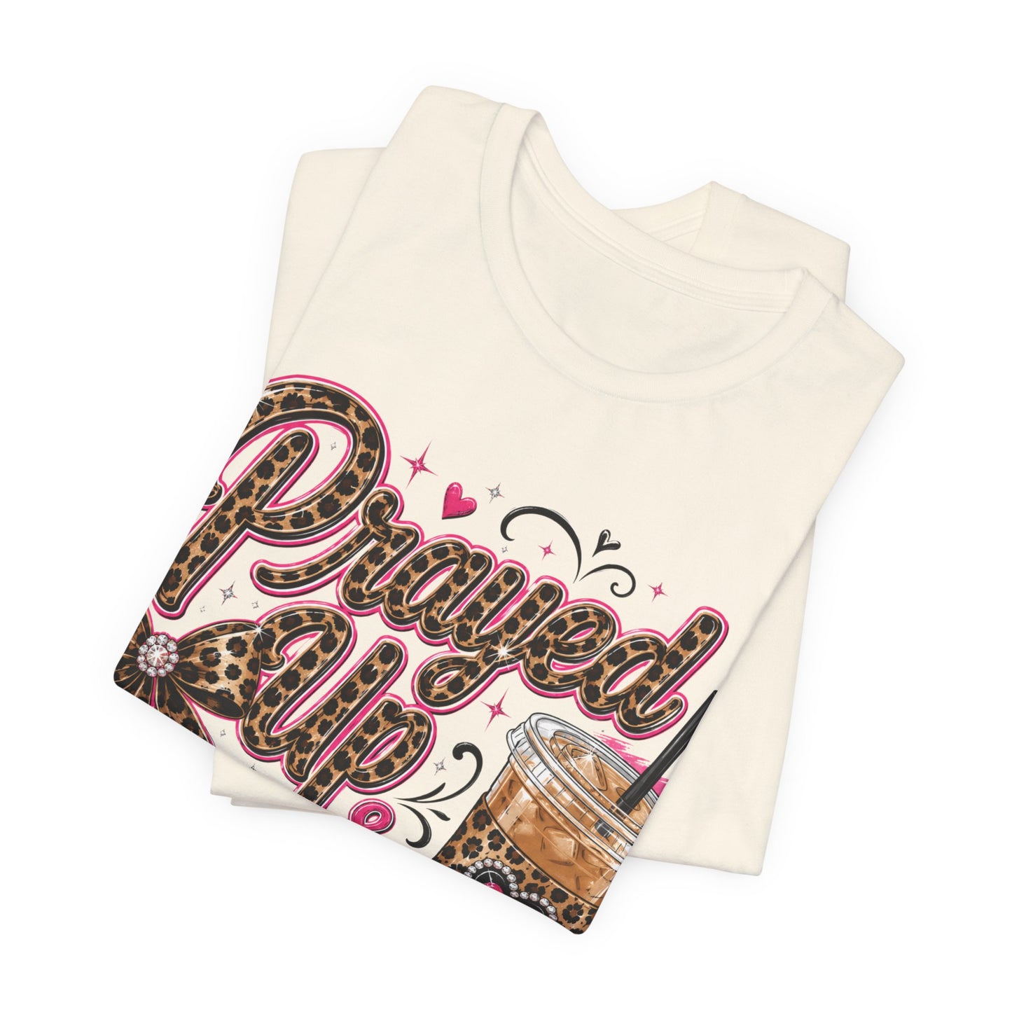 Priyved Up & Caffeinated Leopard Coffee T-Shirt