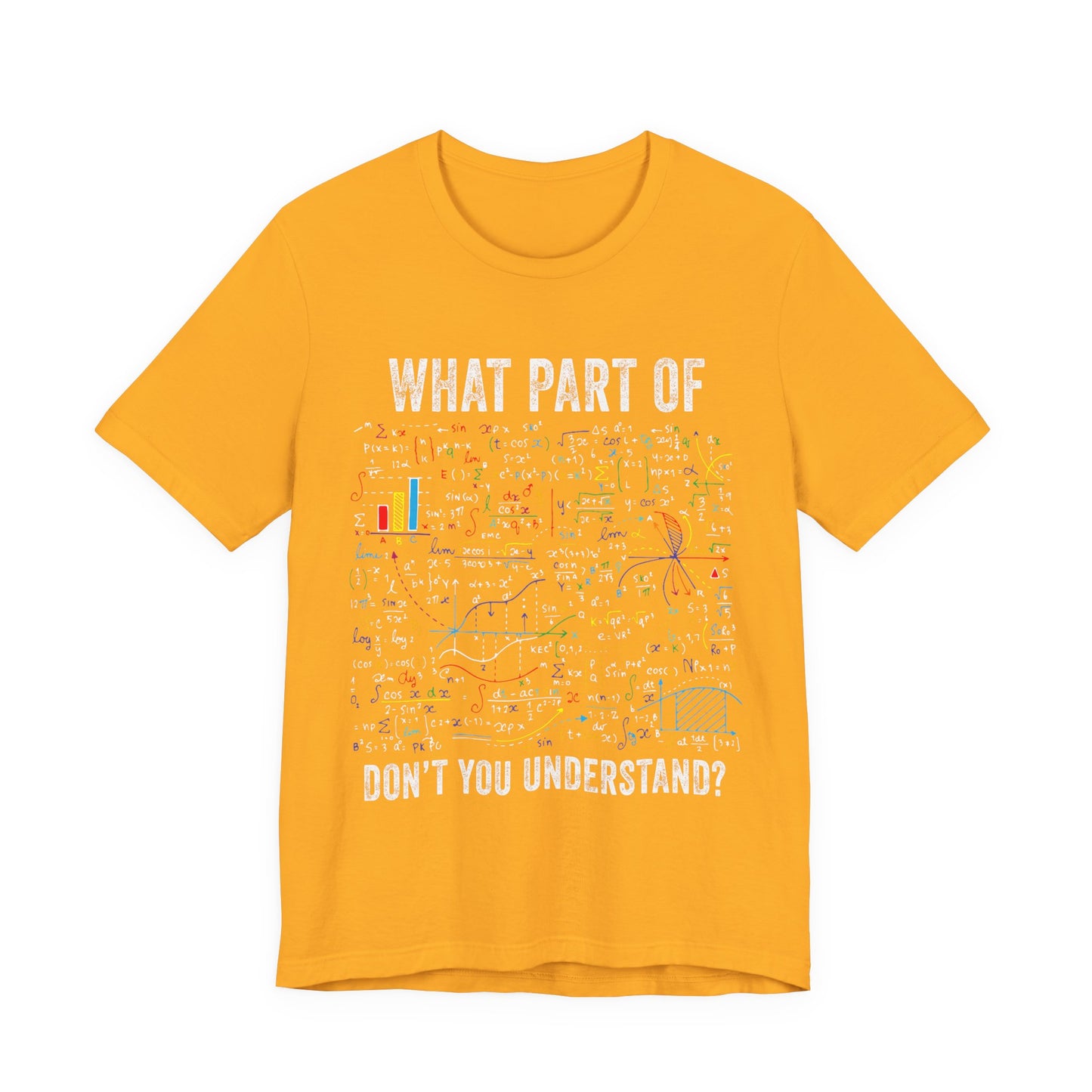 Math Formula T-Shirt — "What Part of Don't You Understand?" Graphic Tee for Scientists & Students