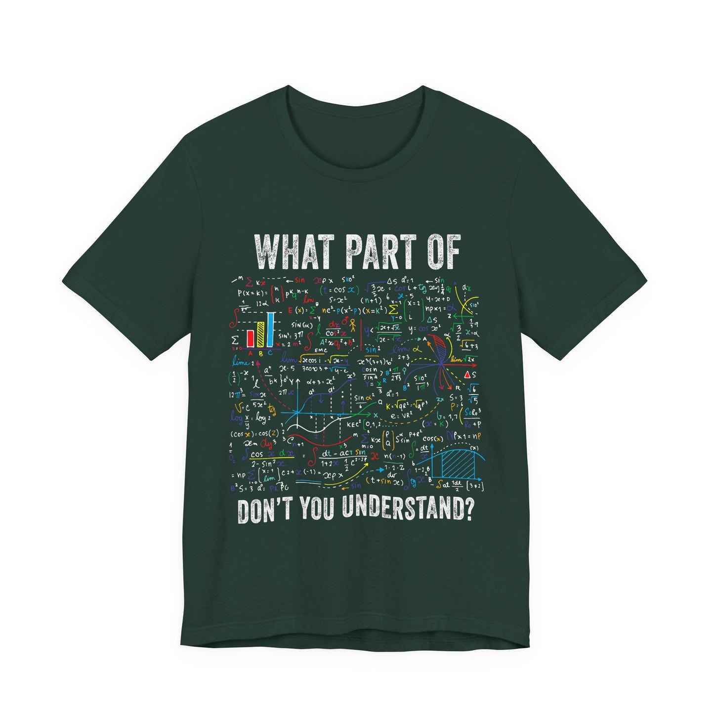 Math Formula T-Shirt — "What Part of Don't You Understand?" Graphic Tee for Scientists & Students