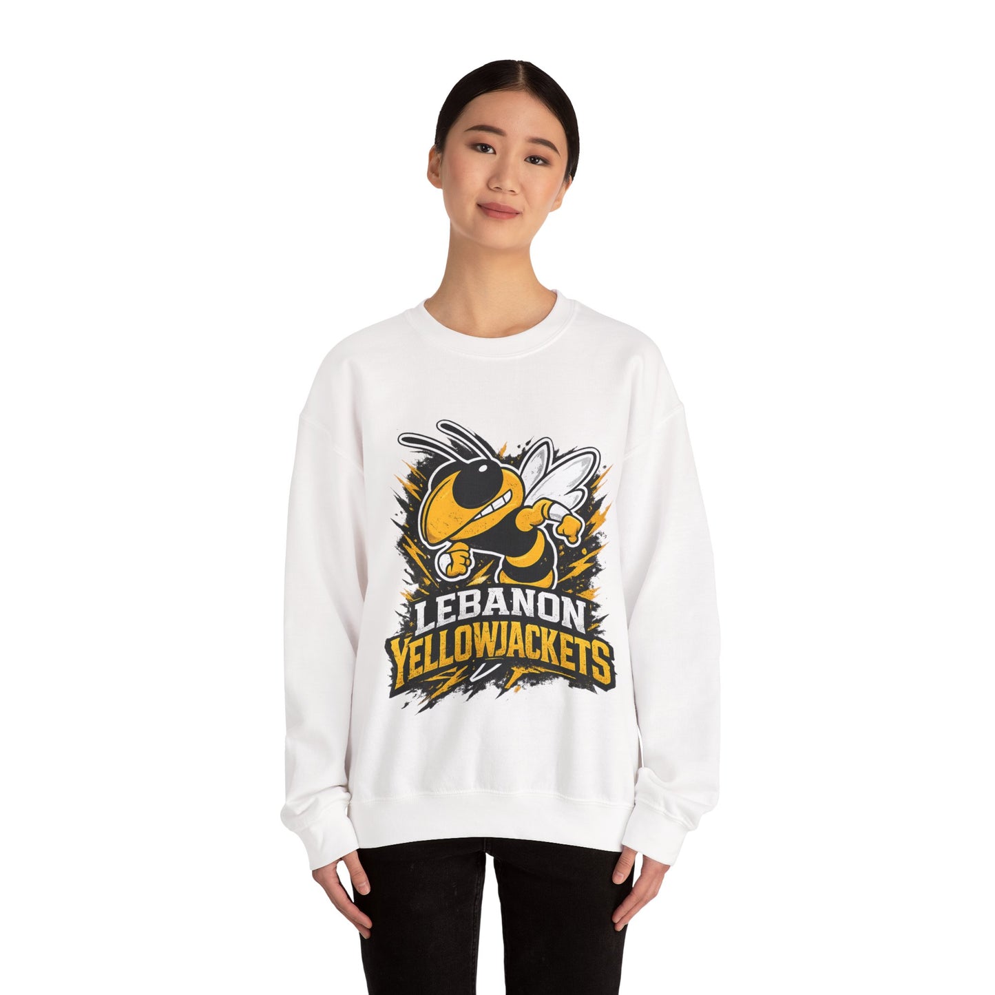 Lebanon Yellowjackets Mascot Crewneck Sweatshirt
