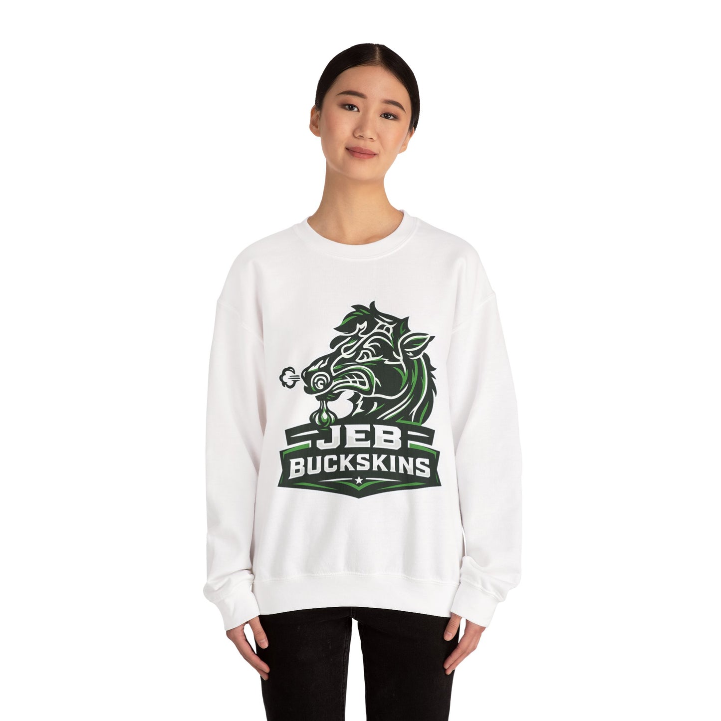 JEB Buckskins Crewneck Sweatshirt – Wild Boar Mascot Graphic