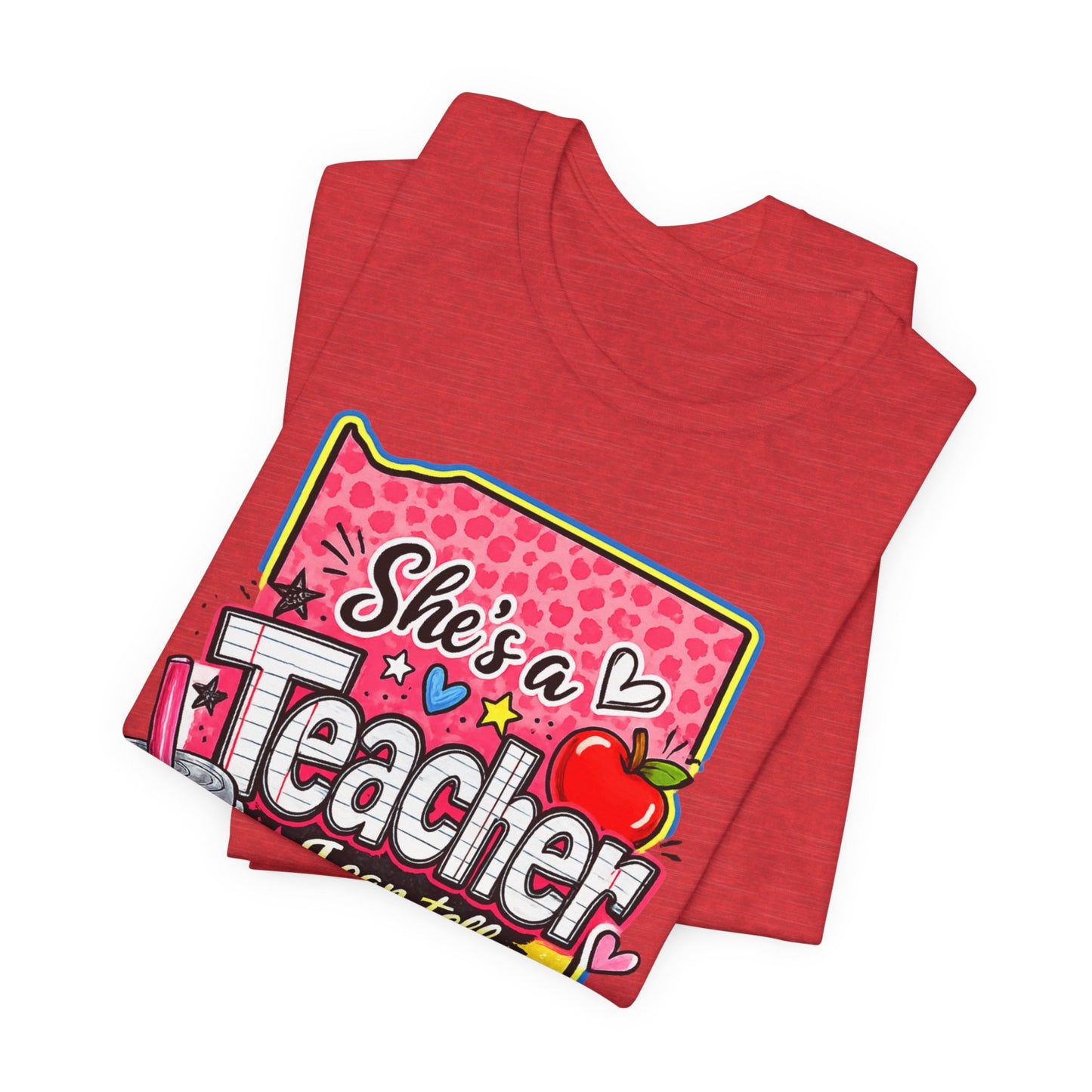 She’s an Indiana Teacher I Can Tell T-Shirt — Cute Gift Tee for Female Teachers