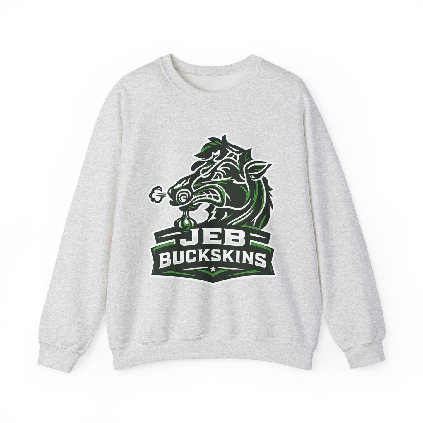 JEB Buckskins Crewneck Sweatshirt – Wild Boar Mascot Graphic