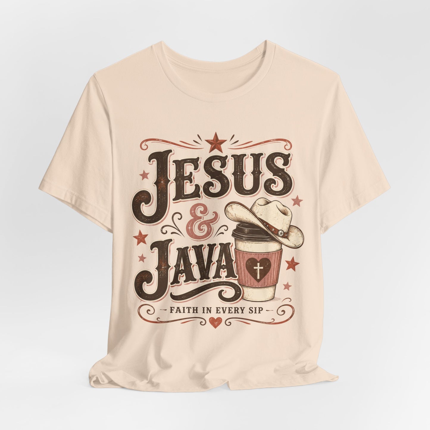 Jesus & Java Tee — Faith In Every Sip Christian Coffee T-Shirt