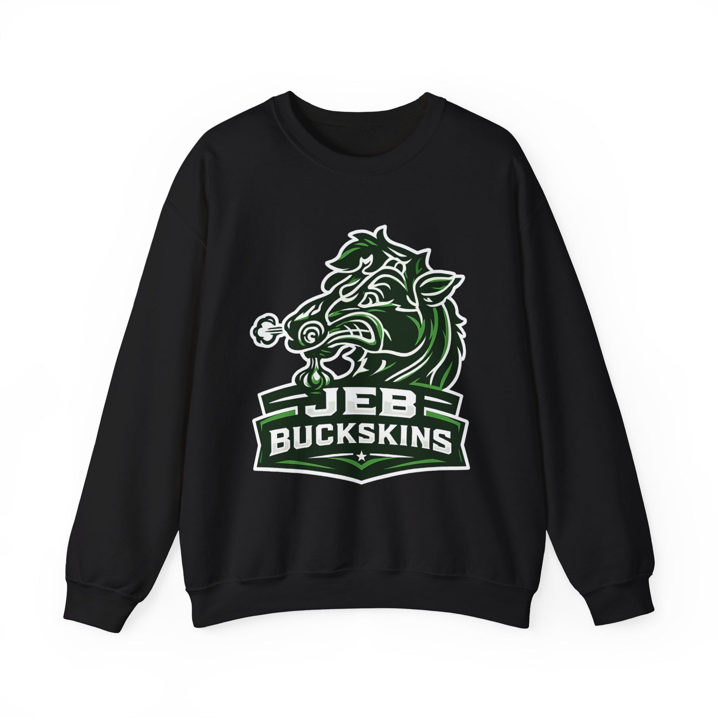 JEB Buckskins Crewneck Sweatshirt – Wild Boar Mascot Graphic