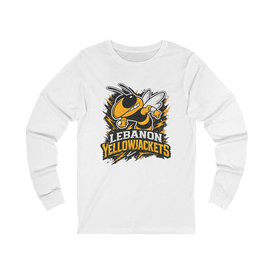 Lebanon Yellowjackets Long Sleeve Tee — Mascot School Spirit Shirt