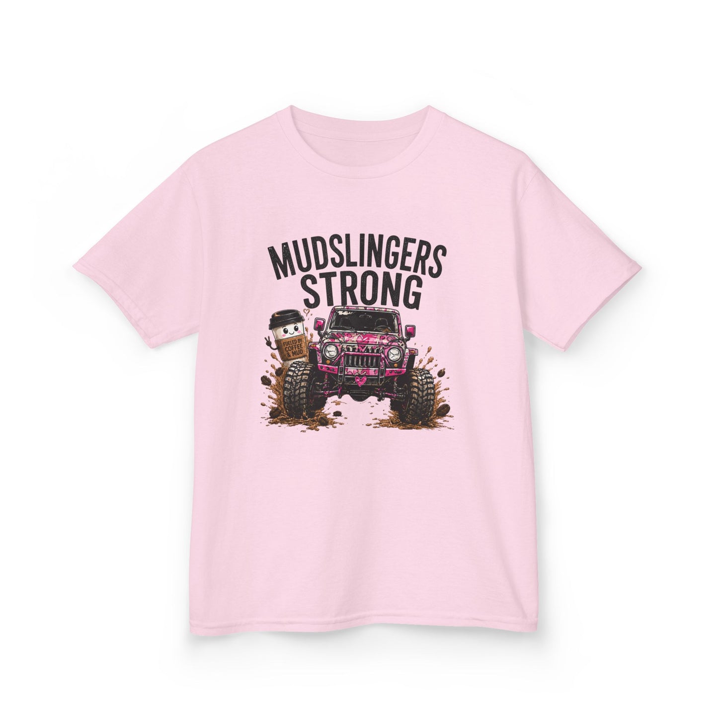 Copy of Mudslngers Strong Kids Tee – Off-Road Truck Dirt Splash Shirt