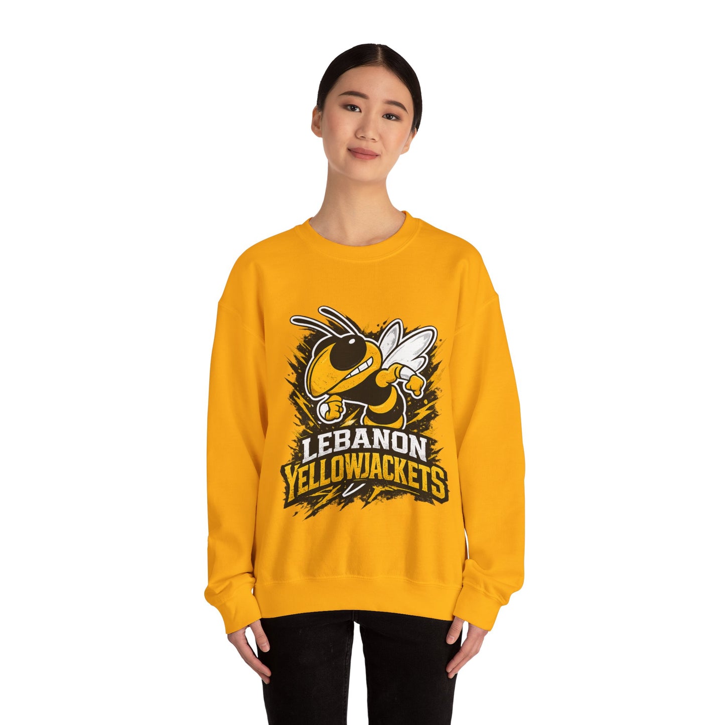 Lebanon Yellowjackets Mascot Crewneck Sweatshirt