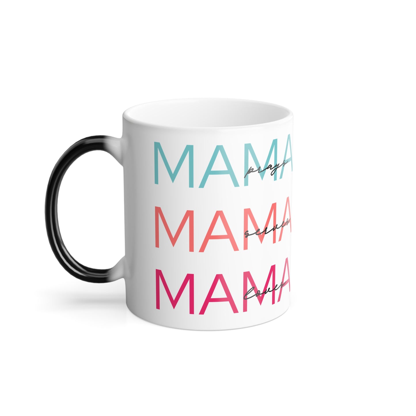 Mama Color Morphing Mug — Heat-Activated Gradient "MAMA" Design, 11oz