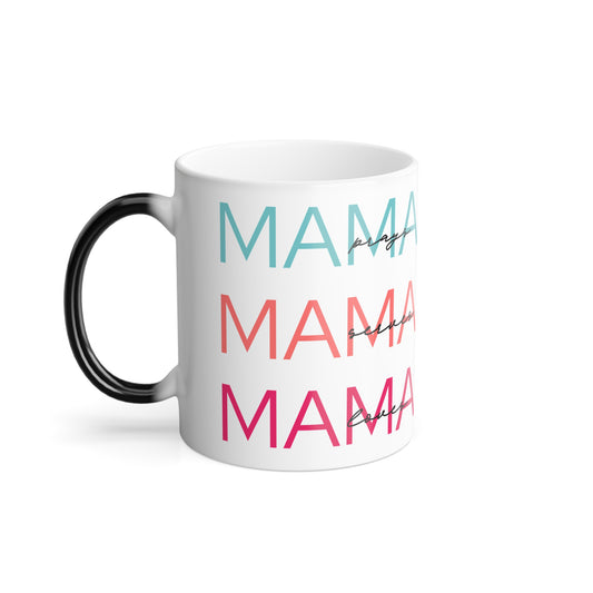 Mama Color Morphing Mug — Heat-Activated Gradient "MAMA" Design, 11oz