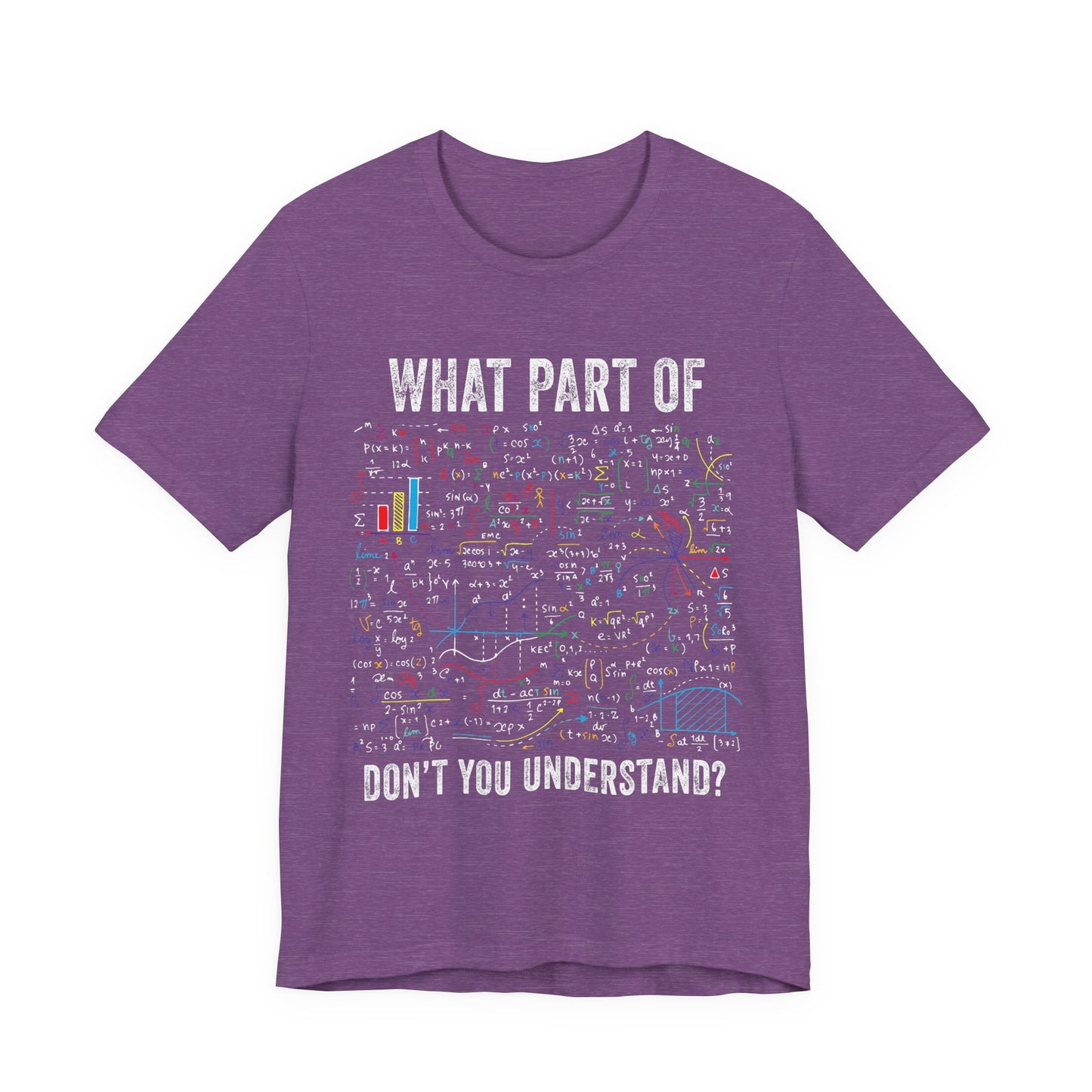 Math Formula T-Shirt — "What Part of Don't You Understand?" Graphic Tee for Scientists & Students