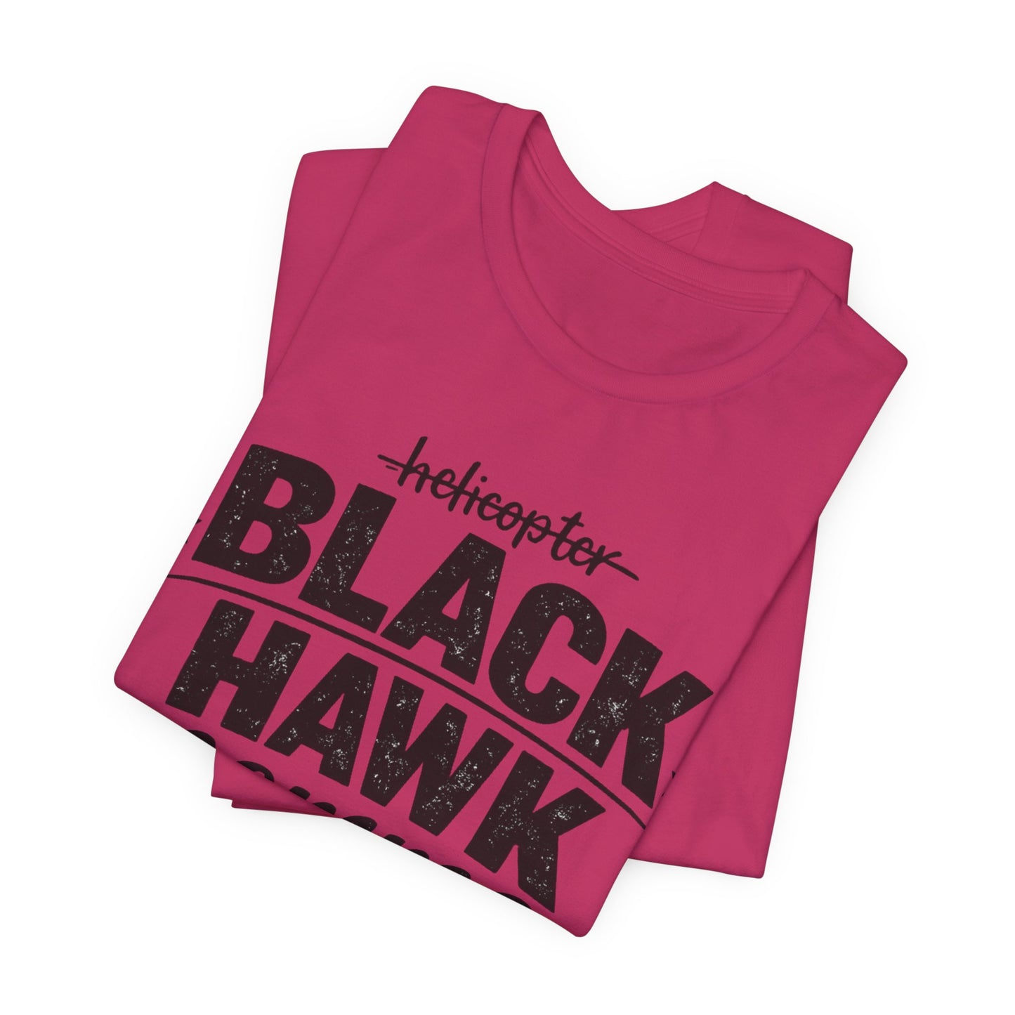 Black Hawk Momma Tee — 'Black Hawk Momma Here' Military Helicopter Mom Shirt