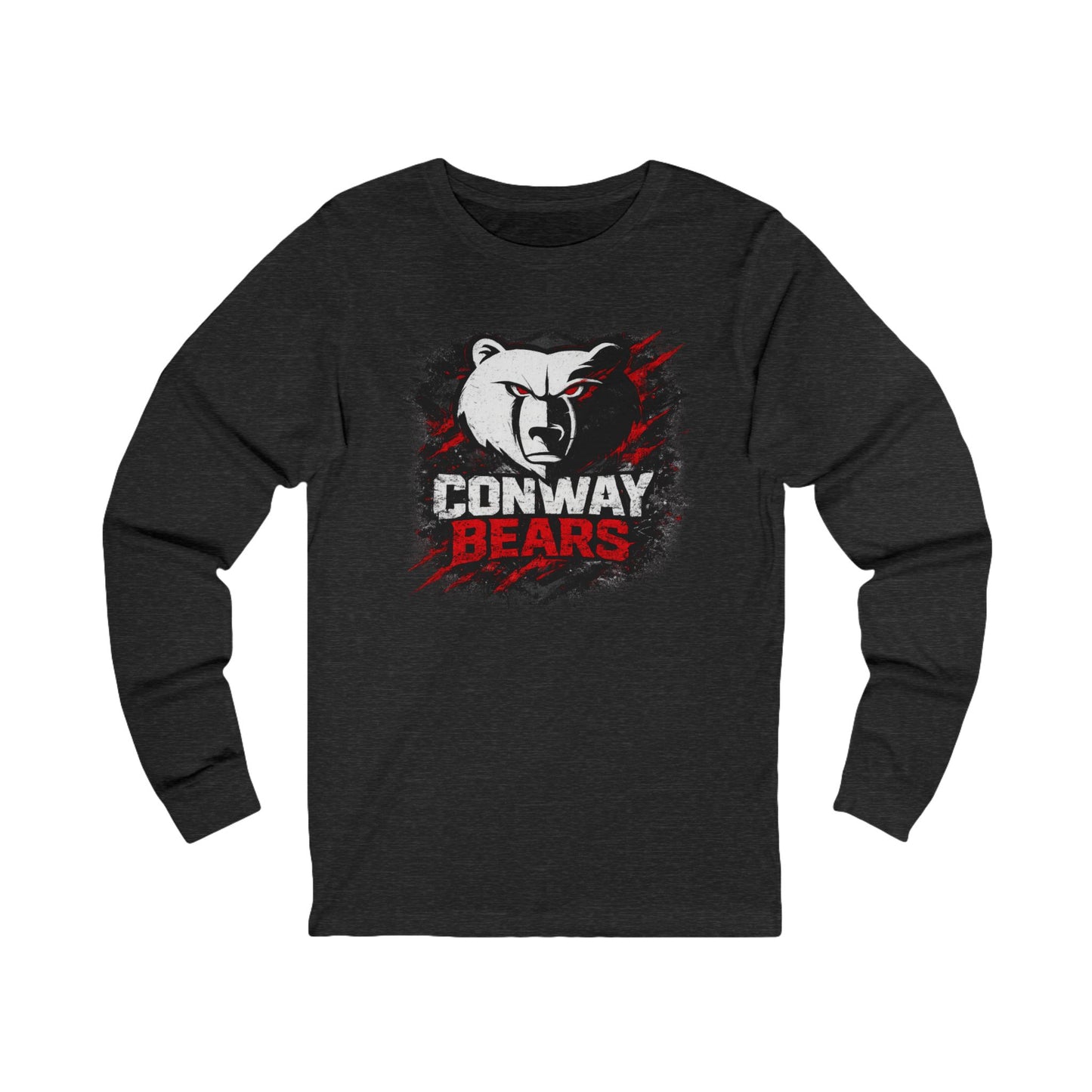 Conway Bears Long Sleeve Tee — Fierce Mascot Graphic Shirt
