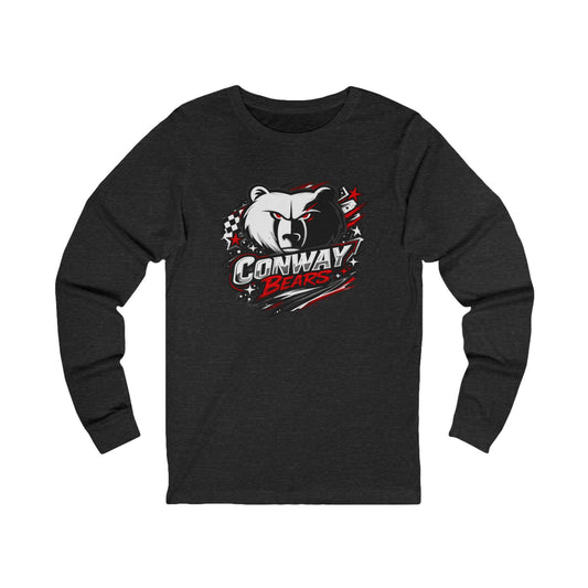 Conway Bears Mascot Long Sleeve Tee — School Spirit Bear Logo