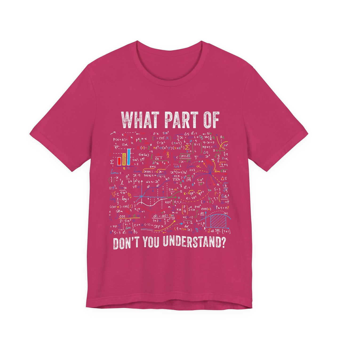 Math Formula T-Shirt — "What Part of Don't You Understand?" Graphic Tee for Scientists & Students
