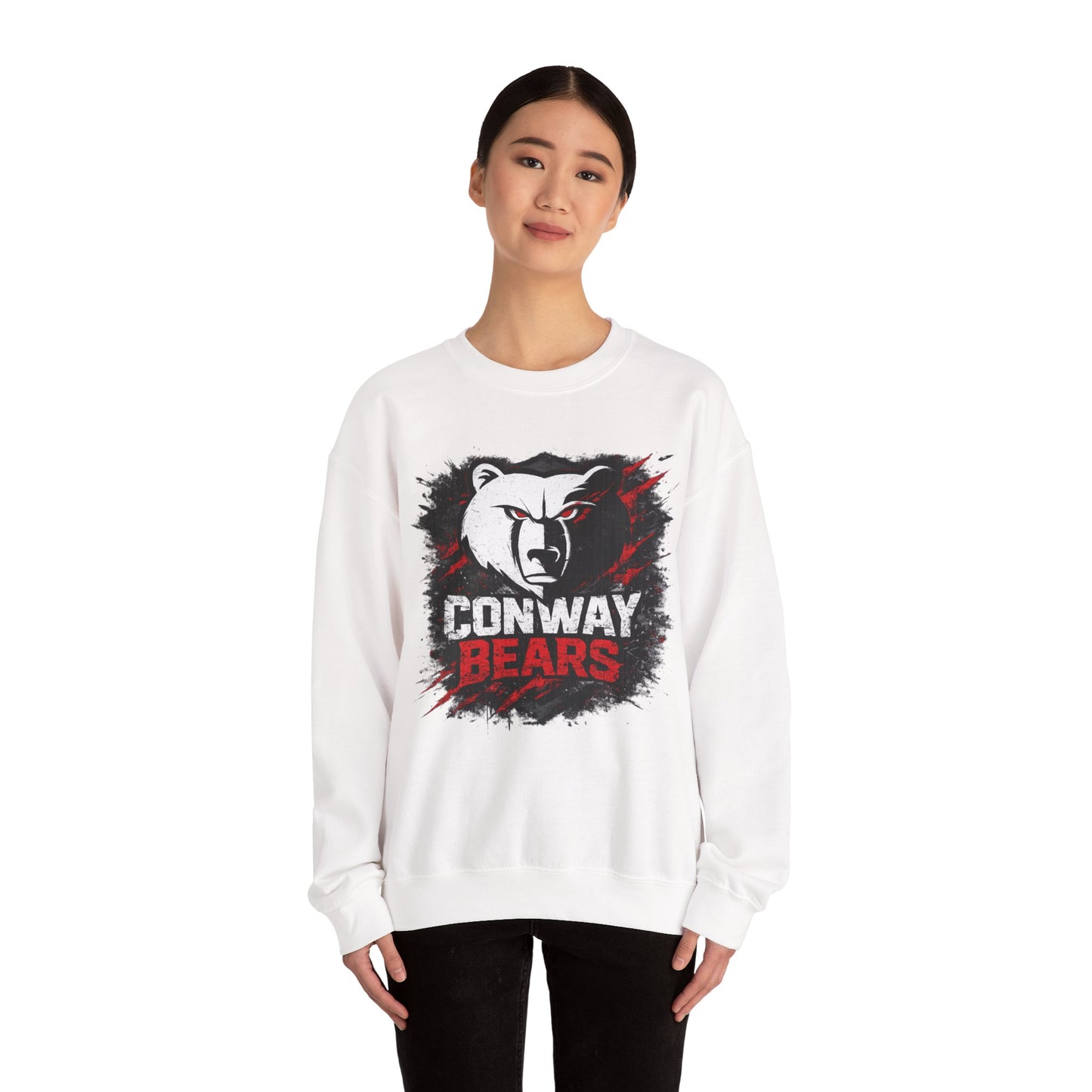 Conway Bears Crewneck Sweatshirt — Athletic Mascot Pullover