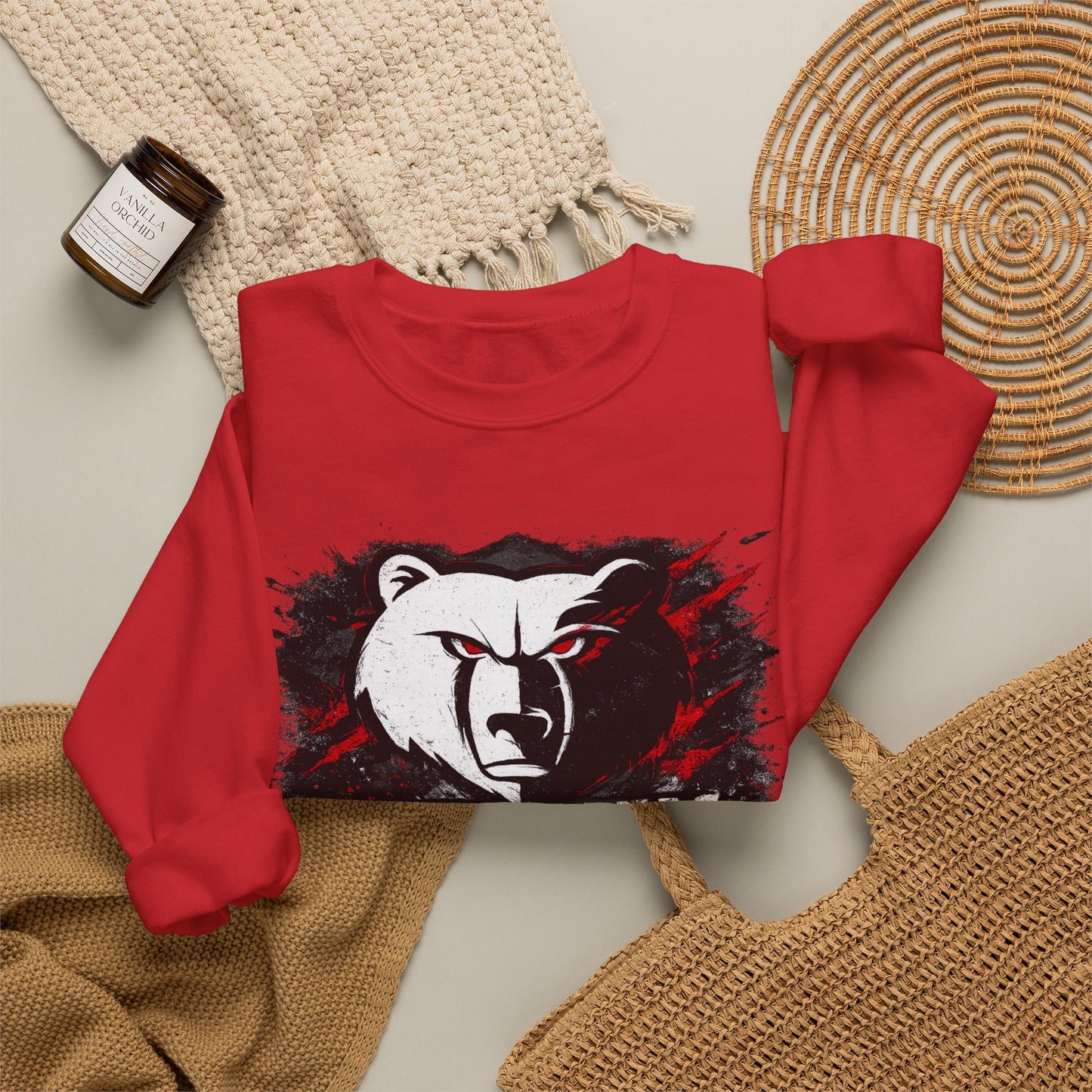 Conway Bears Crewneck Sweatshirt — Athletic Mascot Pullover