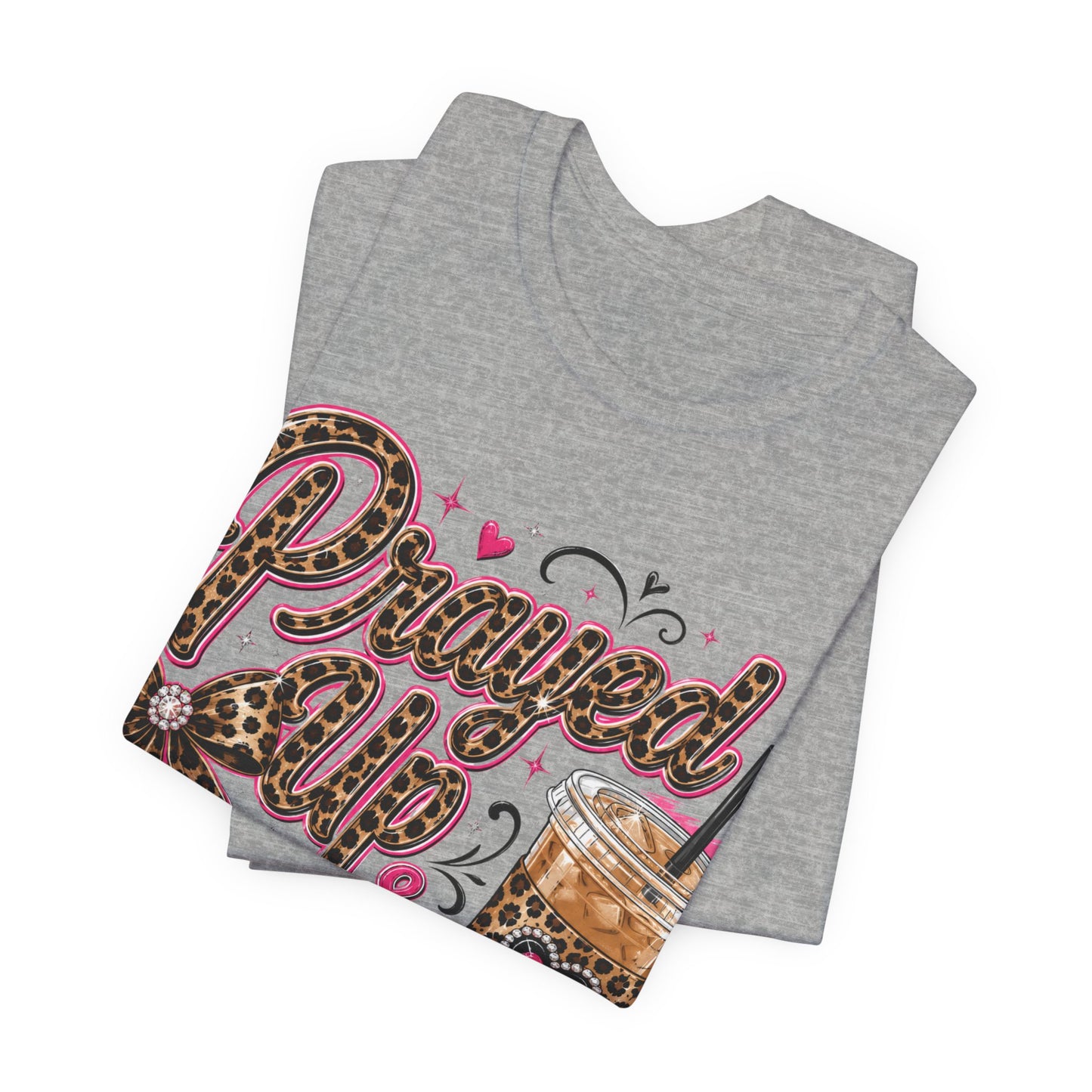 Priyved Up & Caffeinated Leopard Coffee T-Shirt
