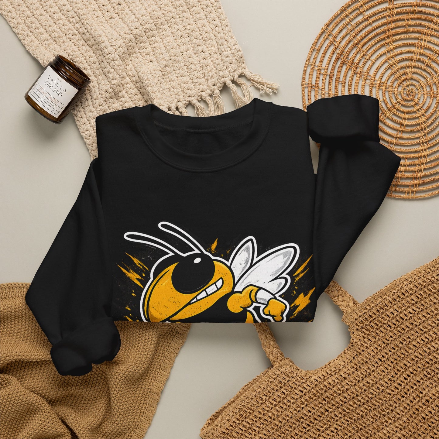Lebanon Yellowjackets Mascot Crewneck Sweatshirt