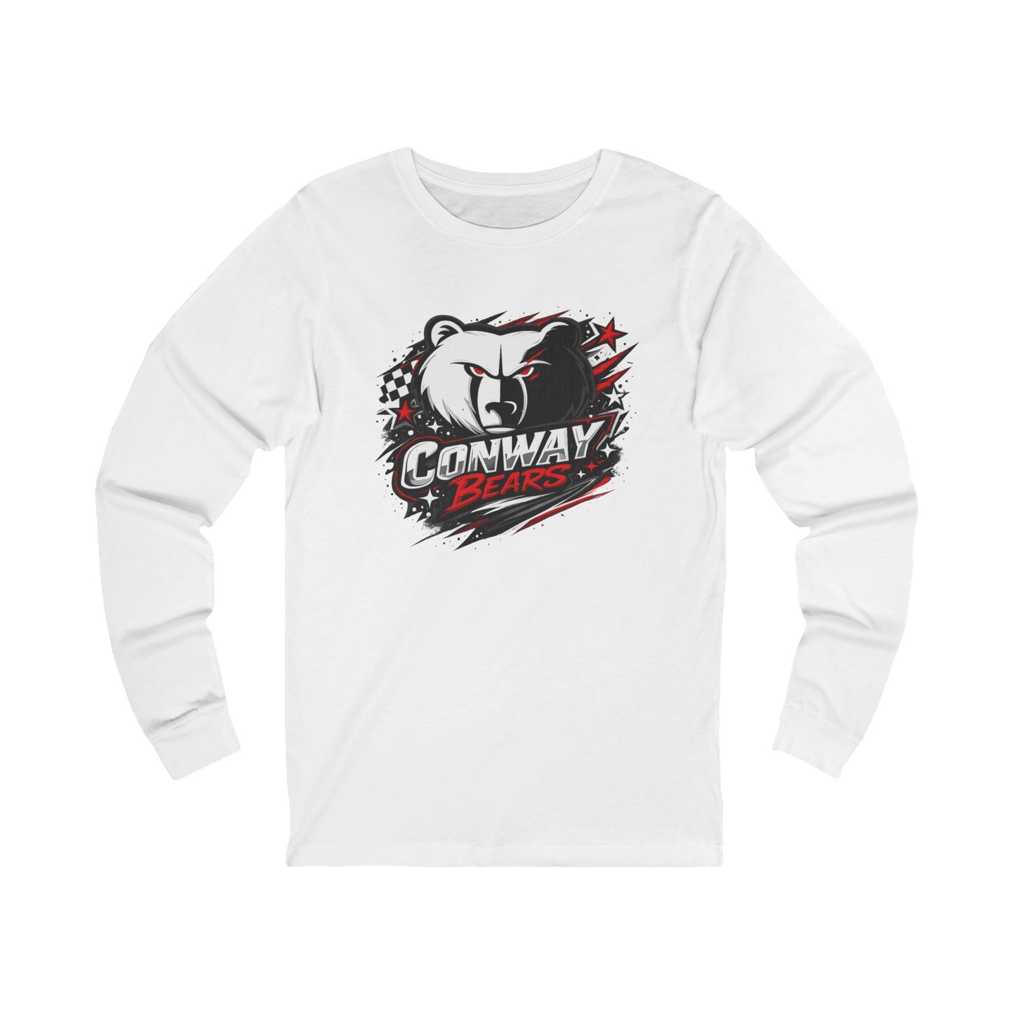 Conway Bears Mascot Long Sleeve Tee — School Spirit Bear Logo