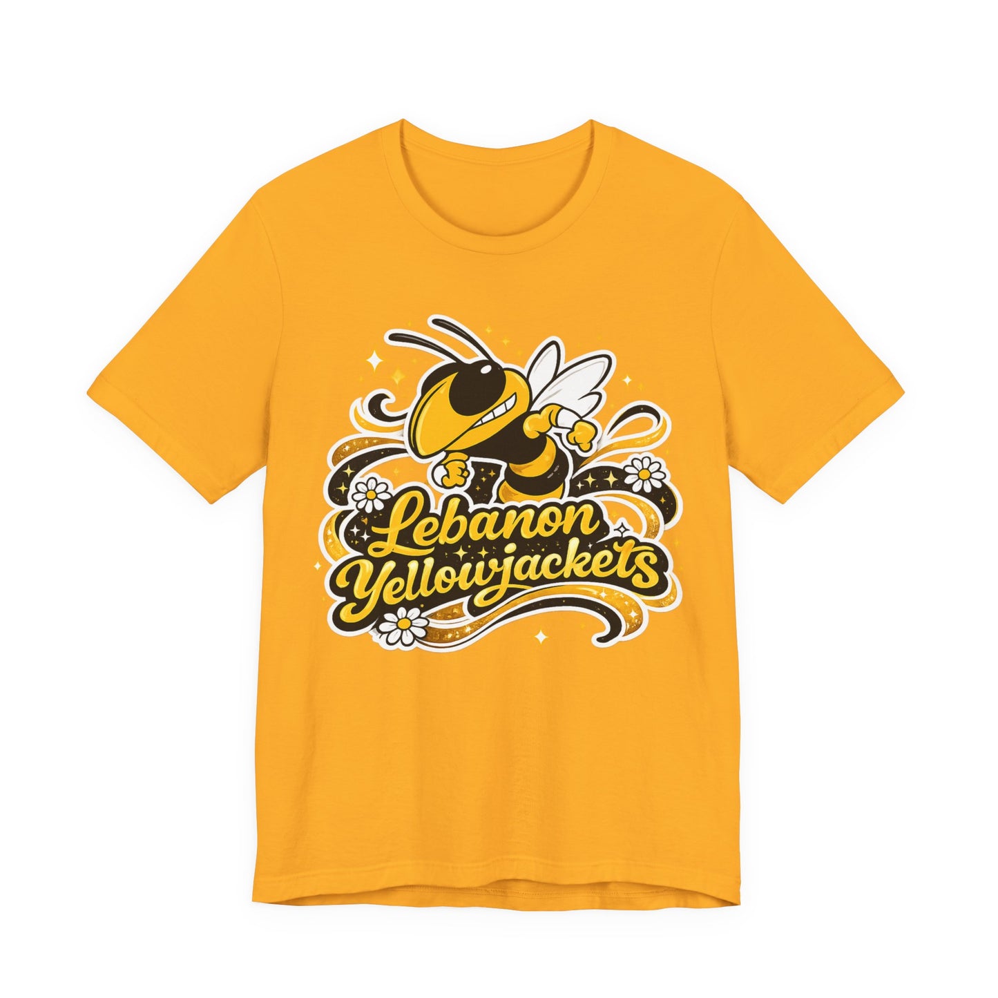 Lebanon Yellowjackets Mascot T-Shirt — Vintage School Spirit Tee