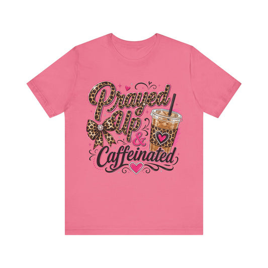 Priyved Up & Caffeinated Leopard Coffee T-Shirt