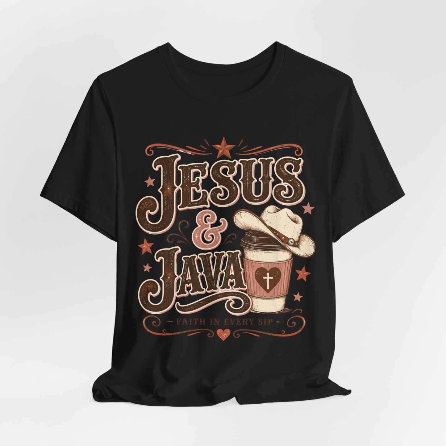 Jesus & Java Tee — Faith In Every Sip Christian Coffee T-Shirt