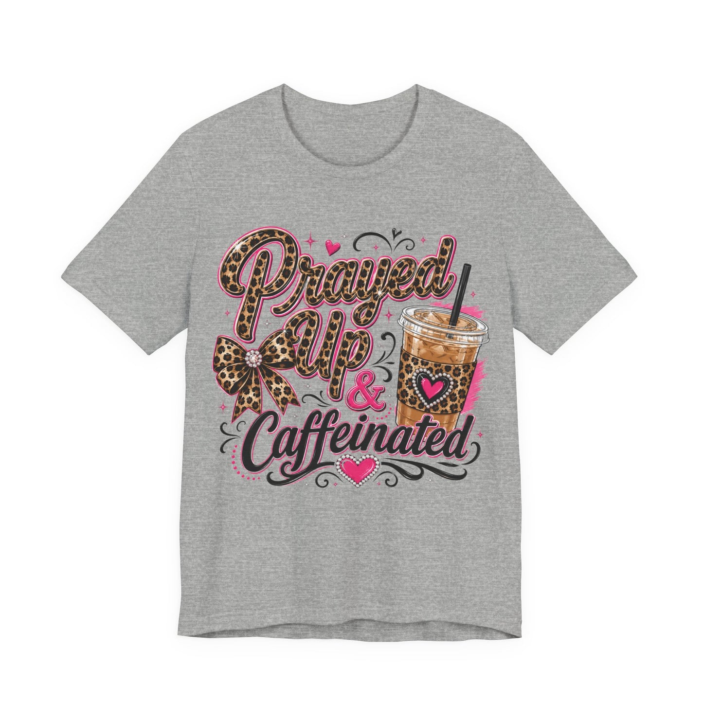 Priyved Up & Caffeinated Leopard Coffee T-Shirt