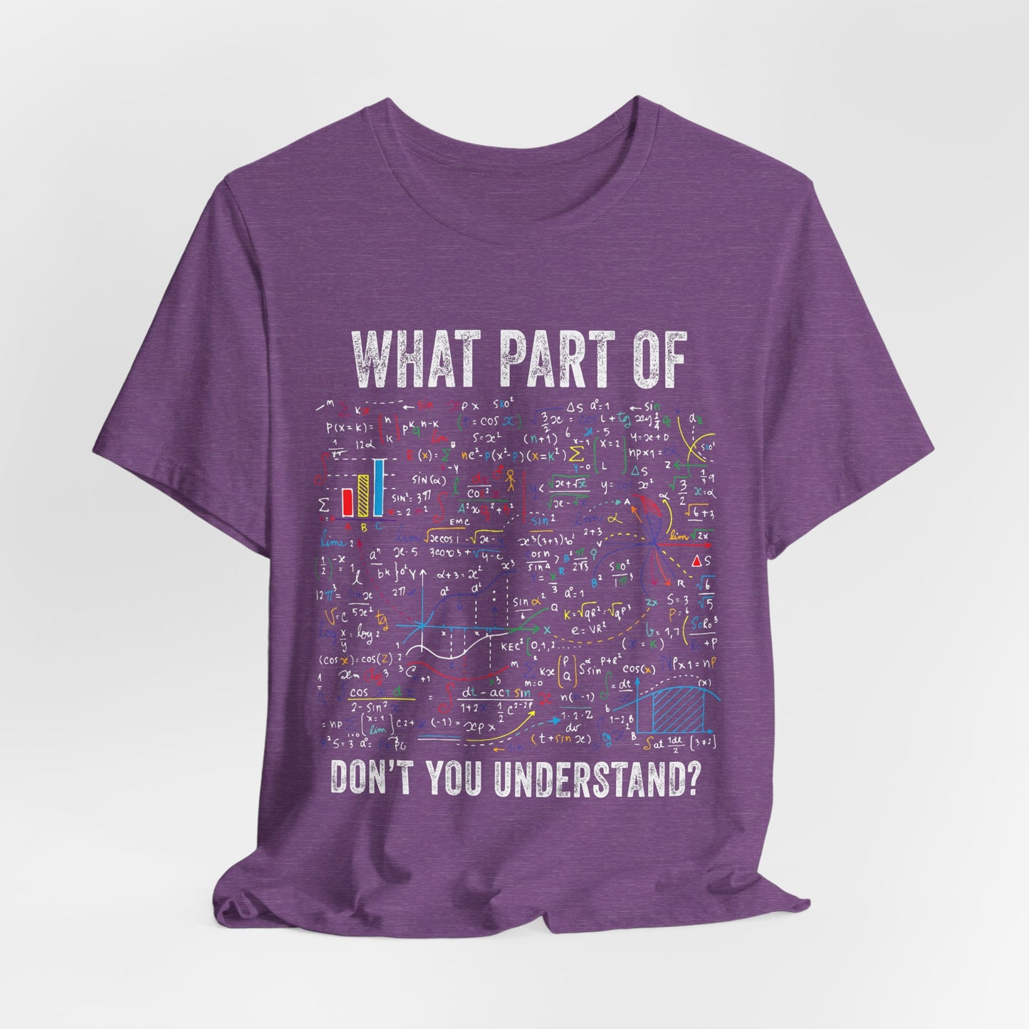 Math Formula T-Shirt — "What Part of Don't You Understand?" Graphic Tee for Scientists & Students