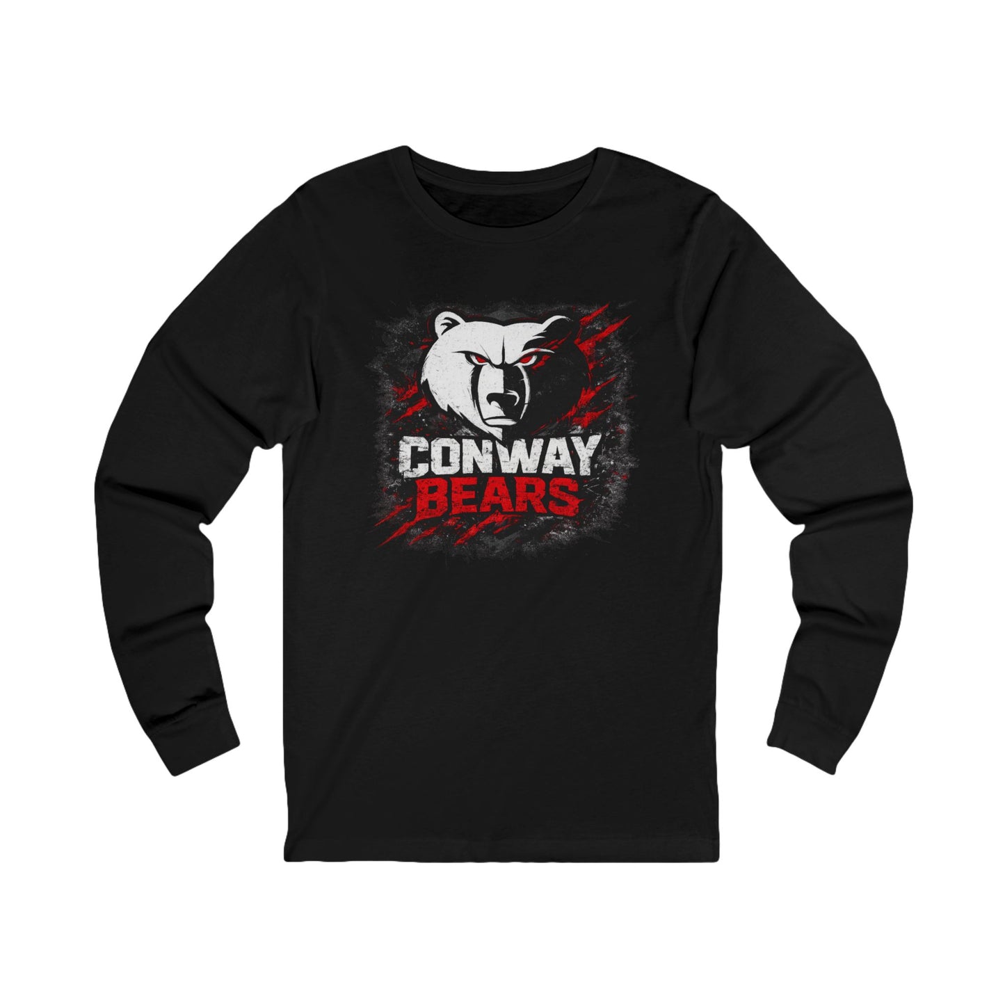 Conway Bears Long Sleeve Tee — Fierce Mascot Graphic Shirt