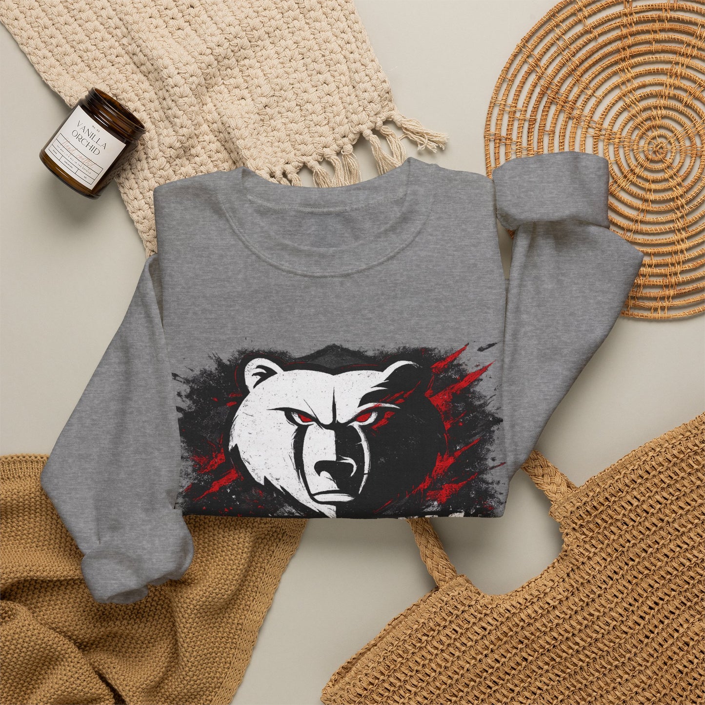Conway Bears Crewneck Sweatshirt — Athletic Mascot Pullover