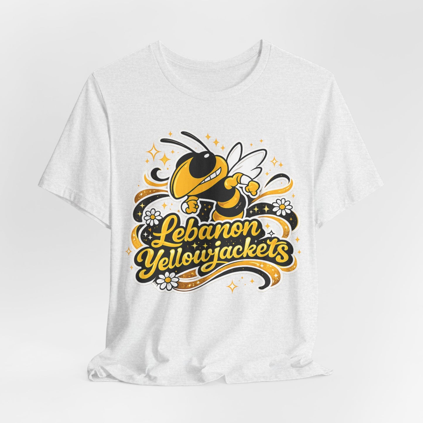 Lebanon Yellowjackets Mascot T-Shirt — Vintage School Spirit Tee