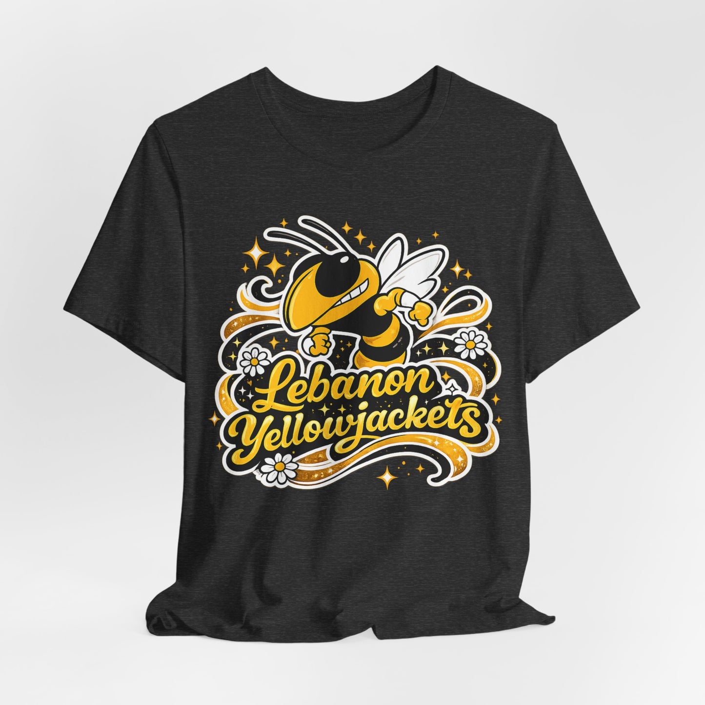 Lebanon Yellowjackets Mascot T-Shirt — Vintage School Spirit Tee