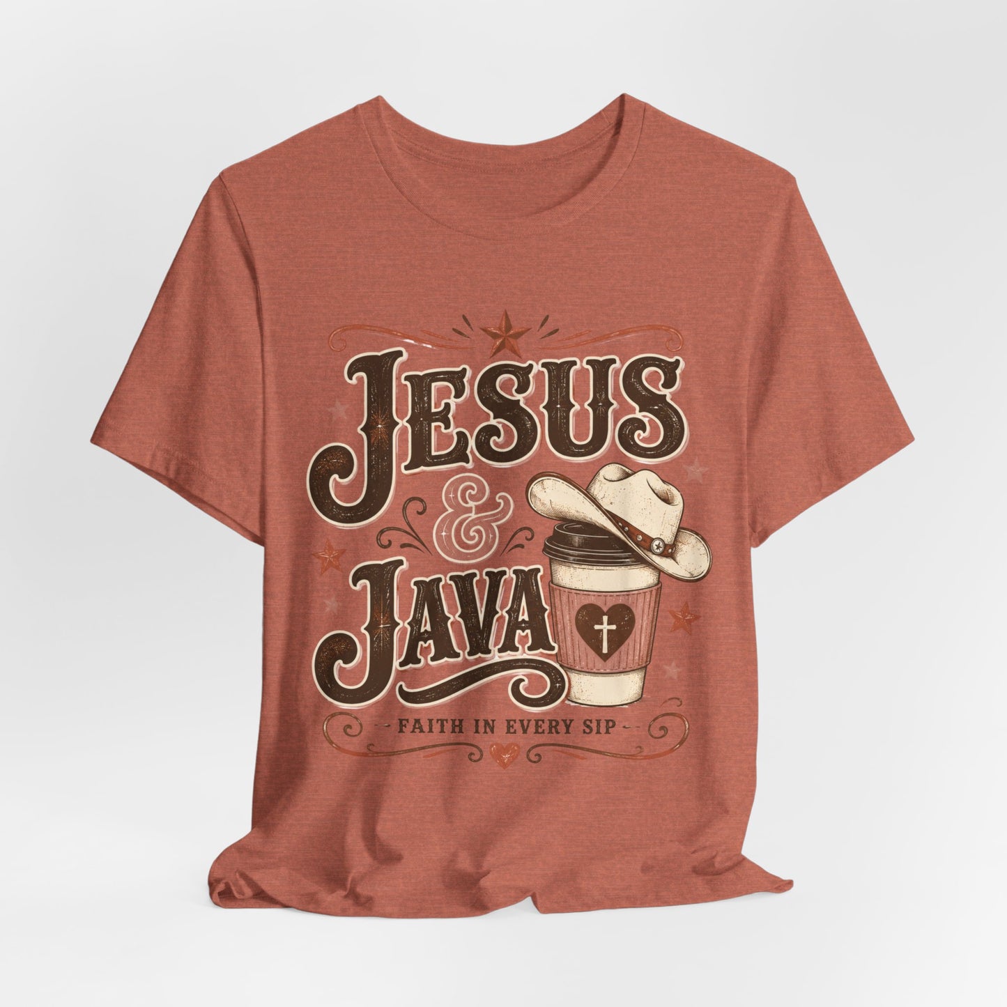 Jesus & Java Tee — Faith In Every Sip Christian Coffee T-Shirt