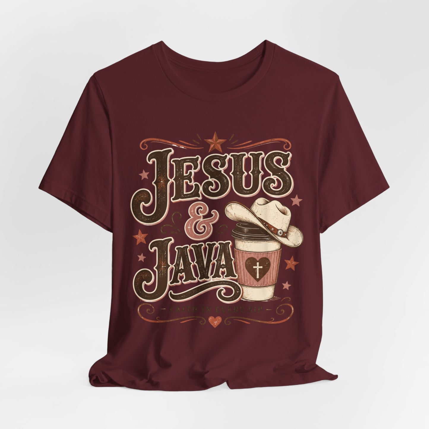 Jesus & Java Tee — Faith In Every Sip Christian Coffee T-Shirt