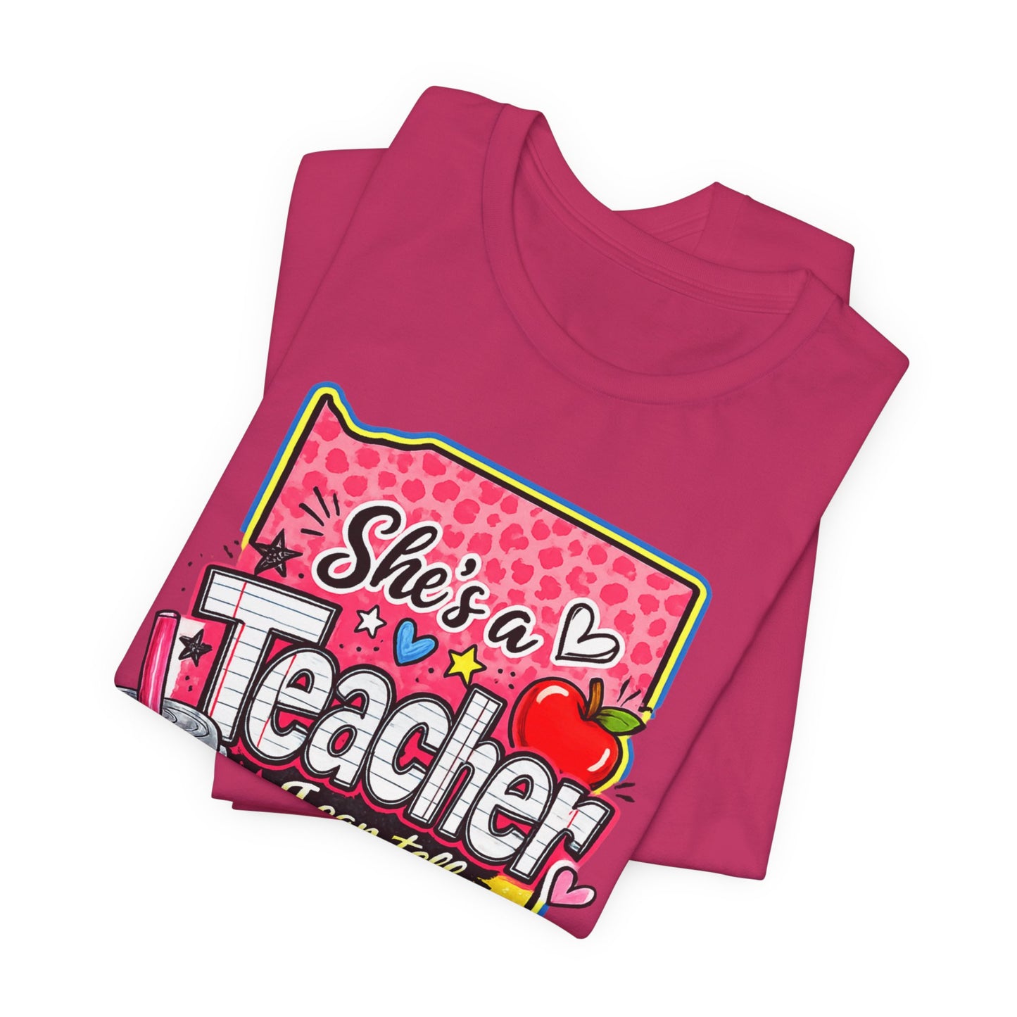 She’s an Indiana Teacher I Can Tell T-Shirt — Cute Gift Tee for Female Teachers