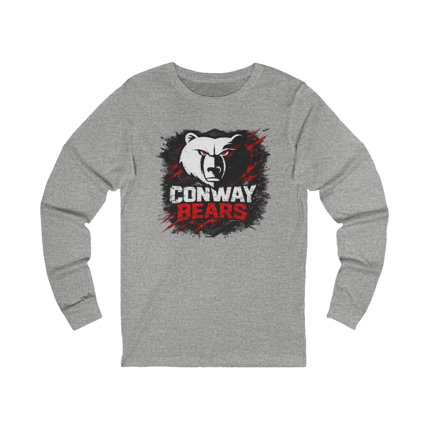 Conway Bears Long Sleeve Tee — Fierce Mascot Graphic Shirt