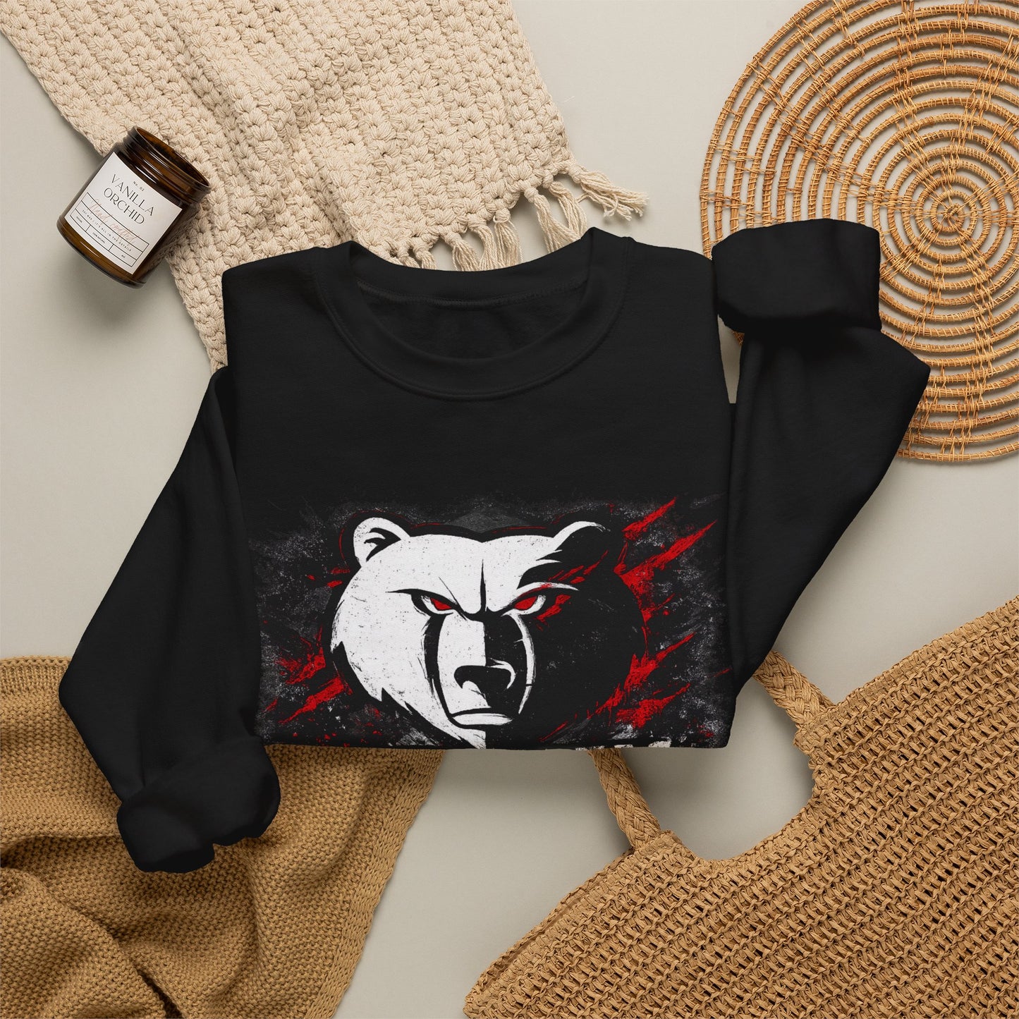 Conway Bears Crewneck Sweatshirt — Athletic Mascot Pullover
