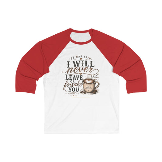 Baseball Tee — "Hebrews" Coffee Lover 3/4 Sleeve Raglan
