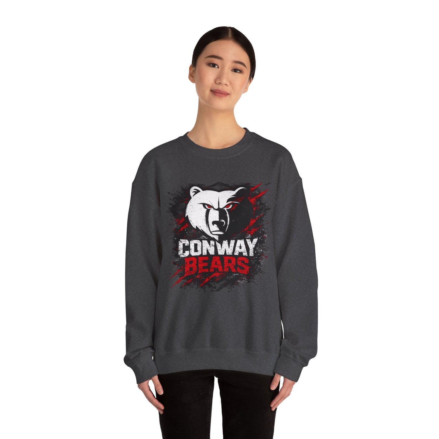Conway Bears Crewneck Sweatshirt — Athletic Mascot Pullover