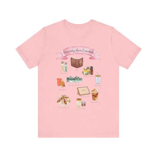 Mom Essentials T-Shirt — "Mommy Mom Essentials" Illustration Tee