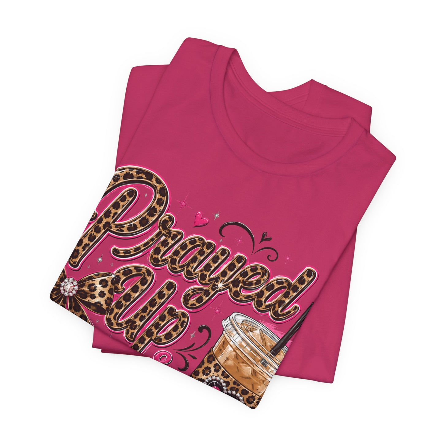Priyved Up & Caffeinated Leopard Coffee T-Shirt