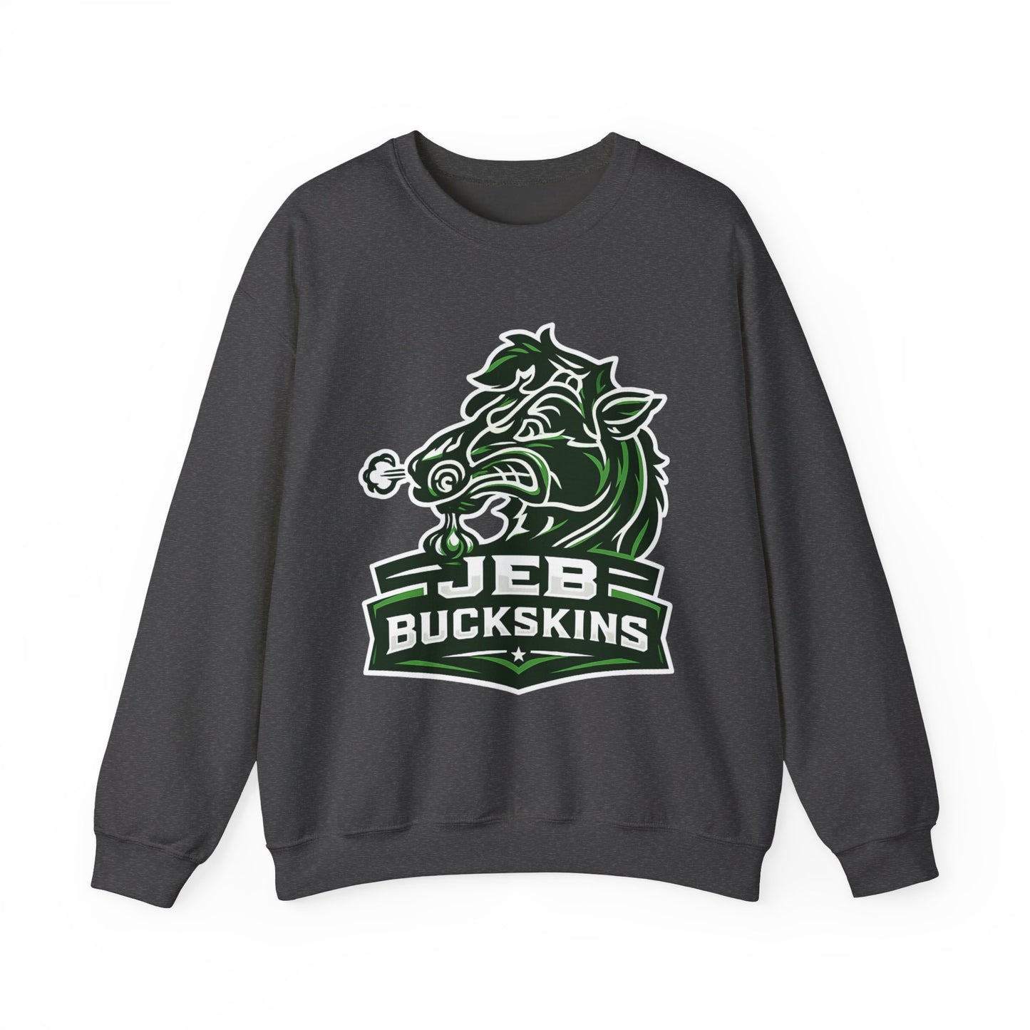 JEB Buckskins Crewneck Sweatshirt – Wild Boar Mascot Graphic