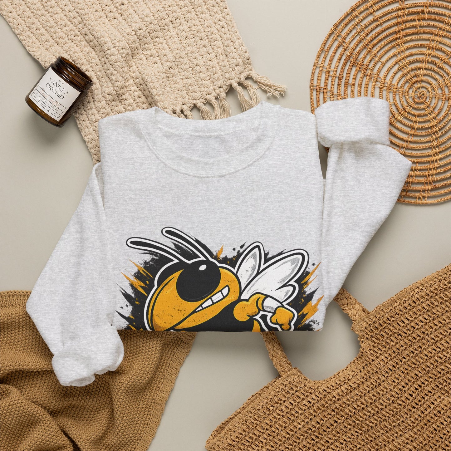 Lebanon Yellowjackets Mascot Crewneck Sweatshirt